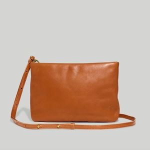 New MADEWELL The Puff Crossbody Bag in English Saddle Leather